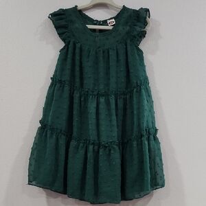 ⏩️ FREE- Charming Green Kids Dress